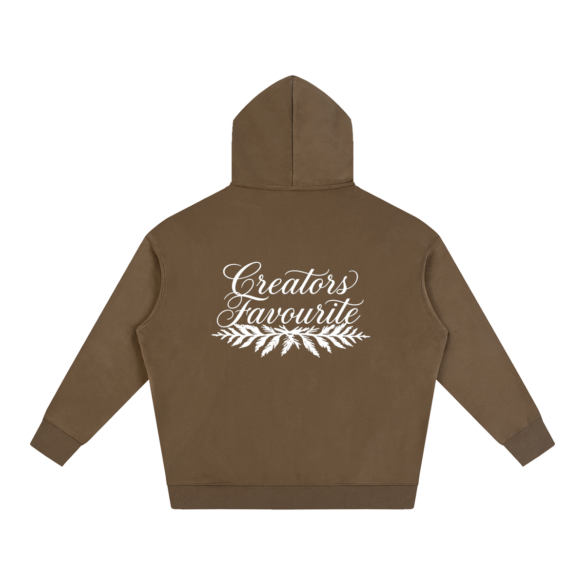 ‘creator’s favourite’ oversized fleeced hoodie