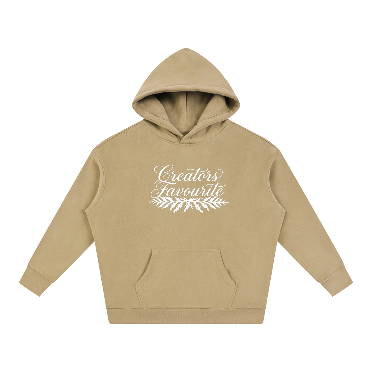 ‘creator’s favourite’ oversized fleeced hoodie