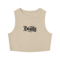 ‘deadly’ women’s tight crewneck crop tank top