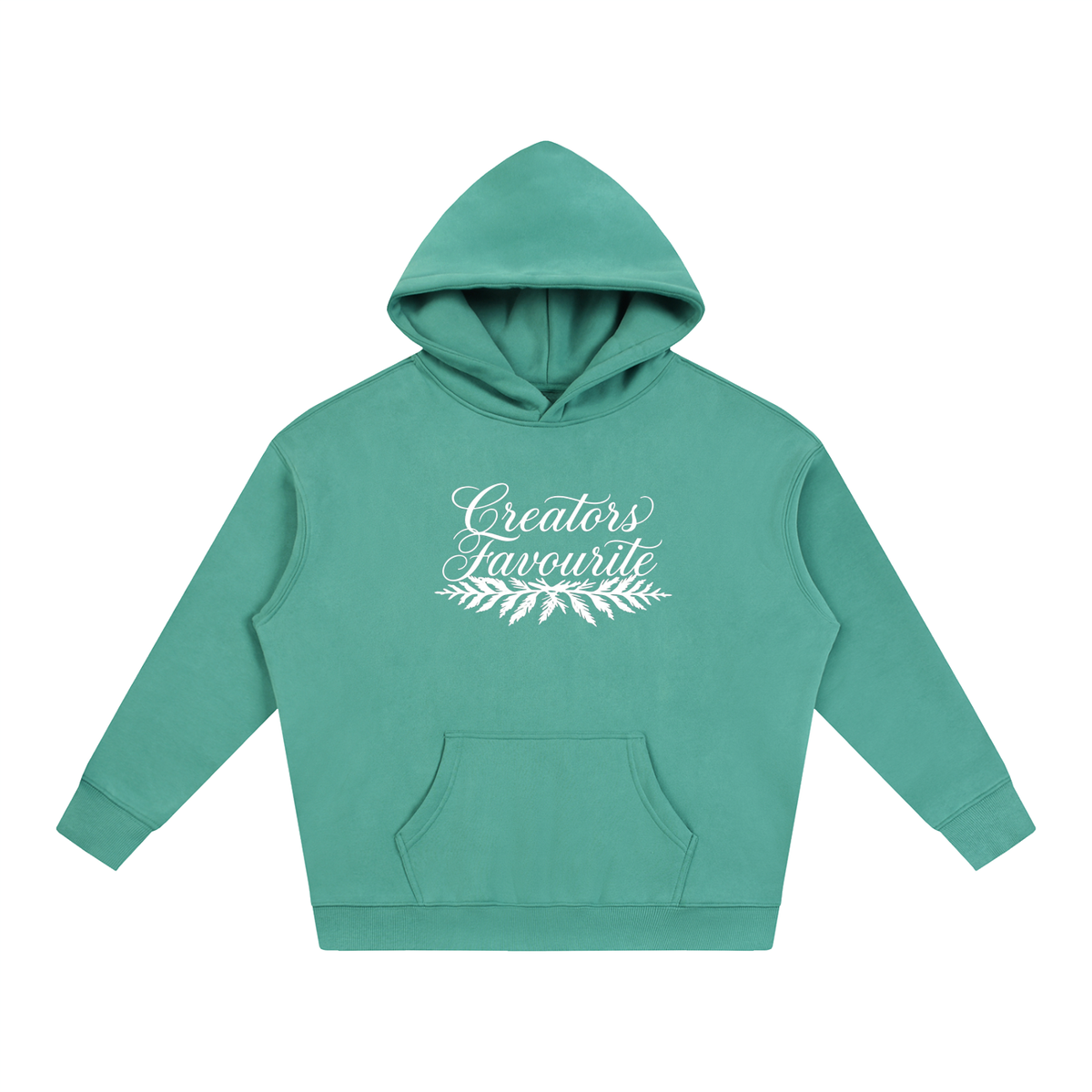 ‘creator’s favourite’ oversized fleeced hoodie