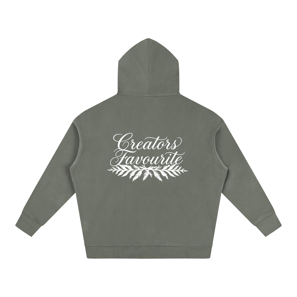 ‘creator’s favourite’ oversized fleeced hoodie