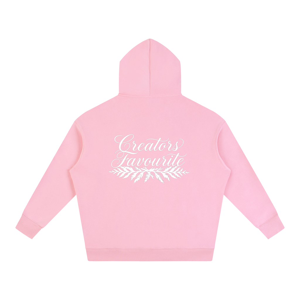 ‘creator’s favourite’ oversized fleeced hoodie