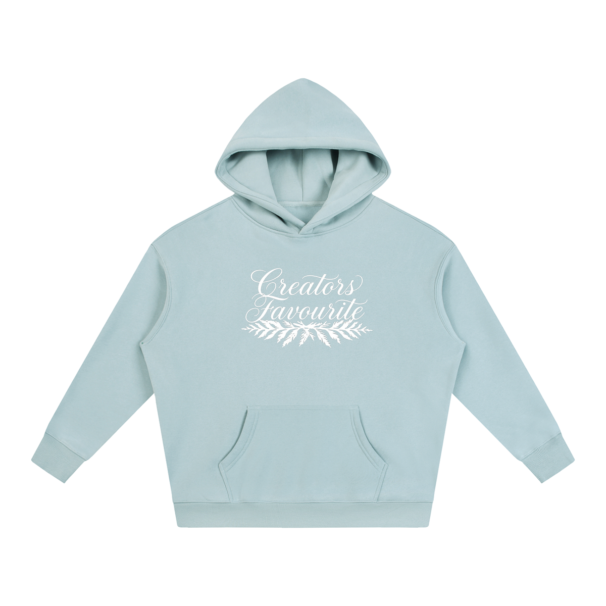 ‘creator’s favourite’ oversized fleeced hoodie