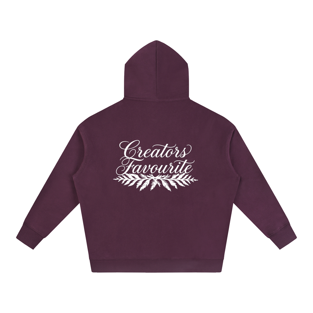 ‘creator’s favourite’ oversized fleeced hoodie