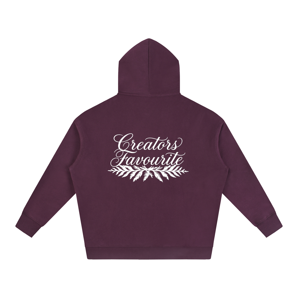 ‘creator’s favourite’ oversized fleeced hoodie