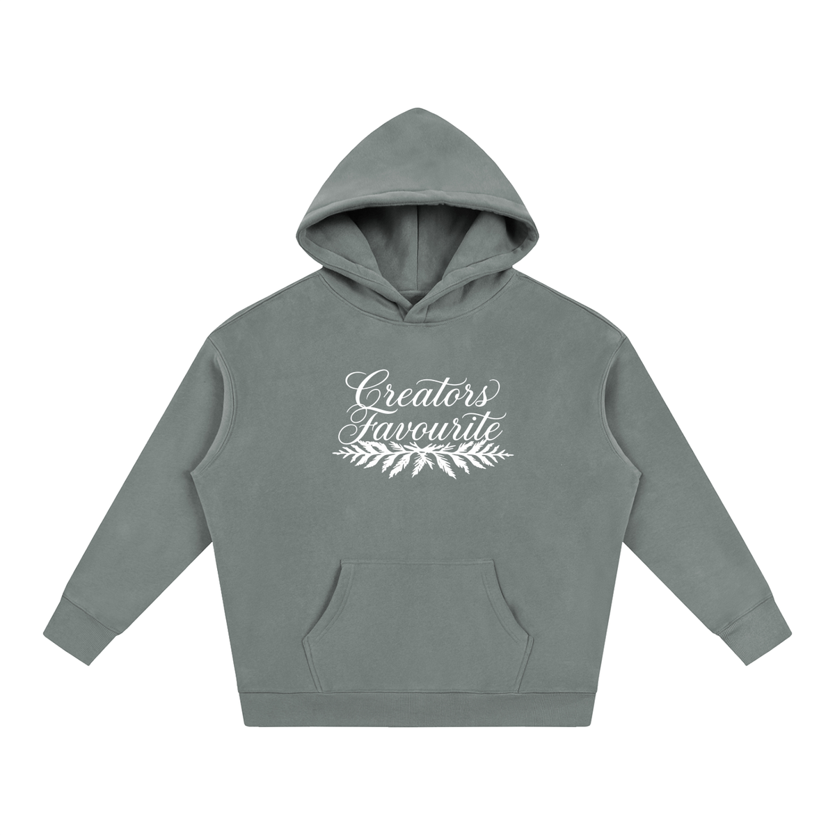 ‘creator’s favourite’ oversized fleeced hoodie