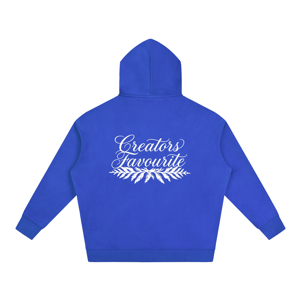 ‘creator’s favourite’ oversized fleeced hoodie