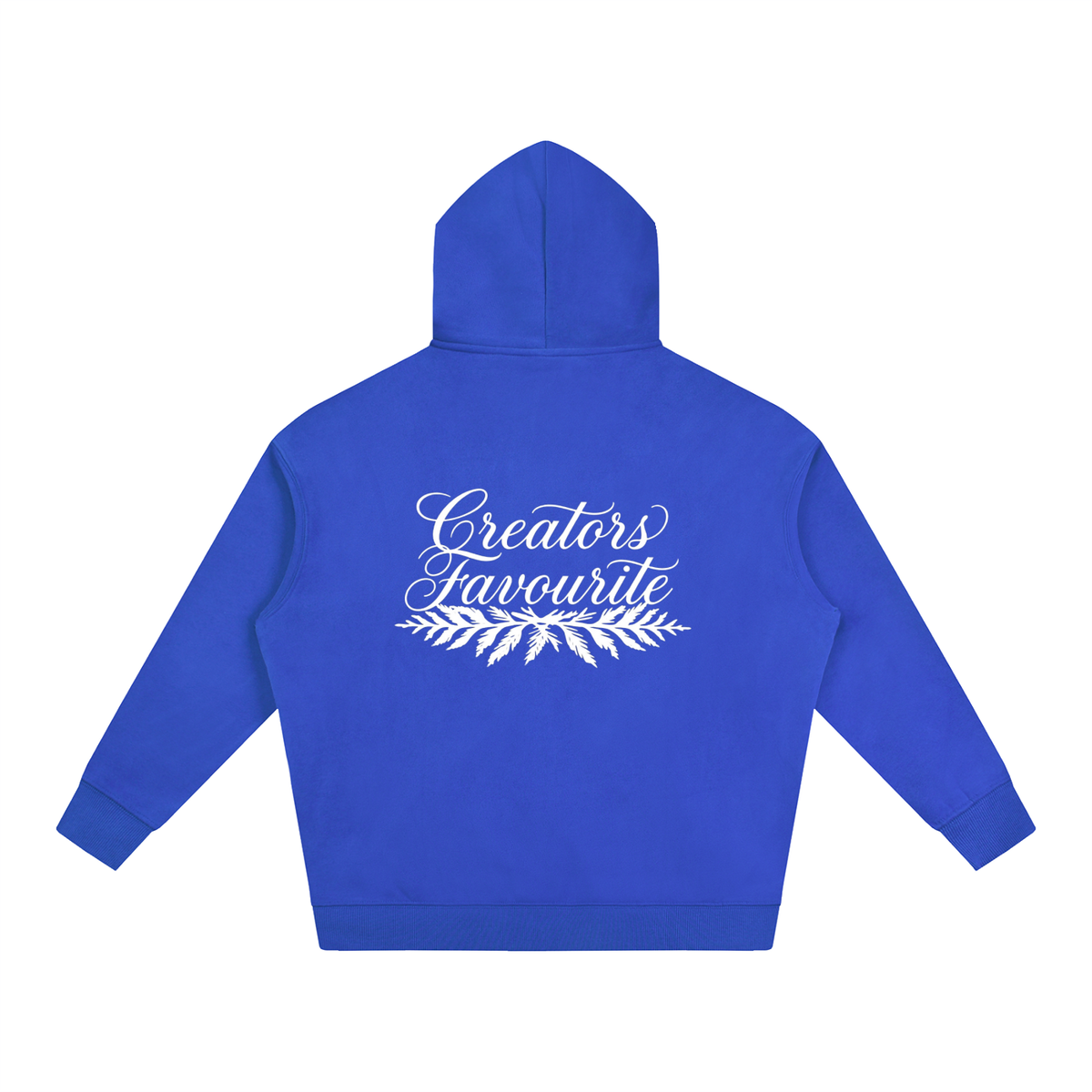 ‘creator’s favourite’ oversized fleeced hoodie
