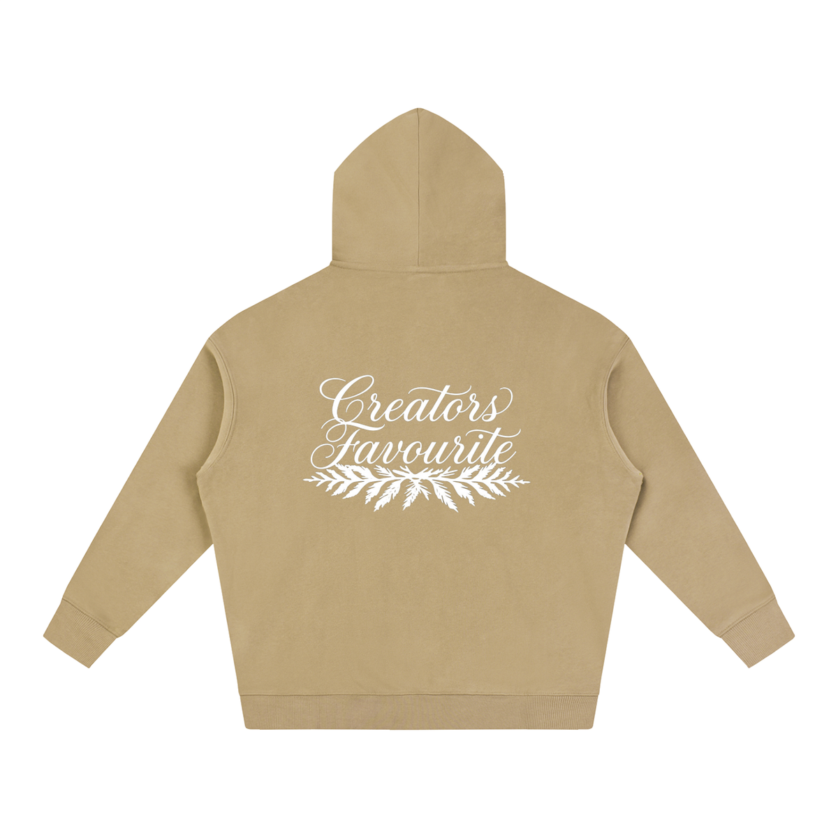 ‘creator’s favourite’ oversized fleeced hoodie