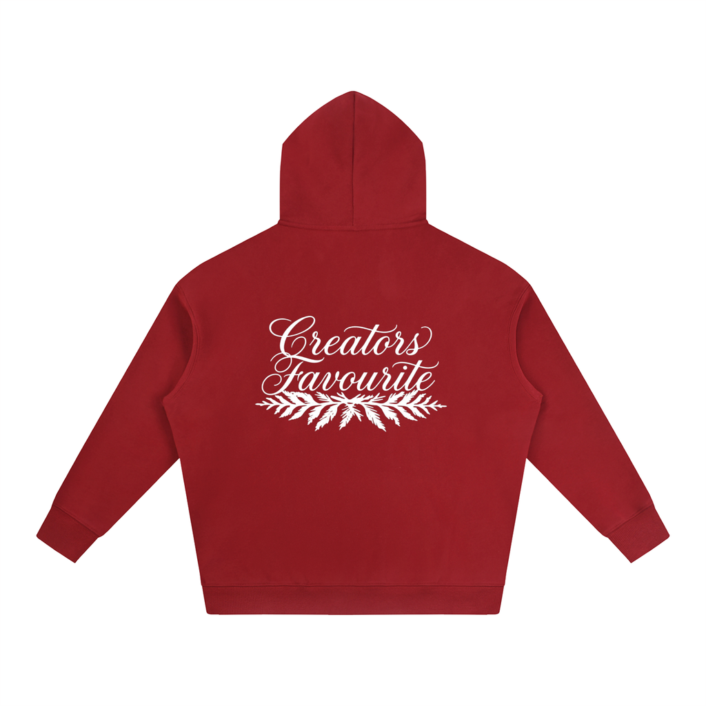 ‘creator’s favourite’ oversized fleeced hoodie
