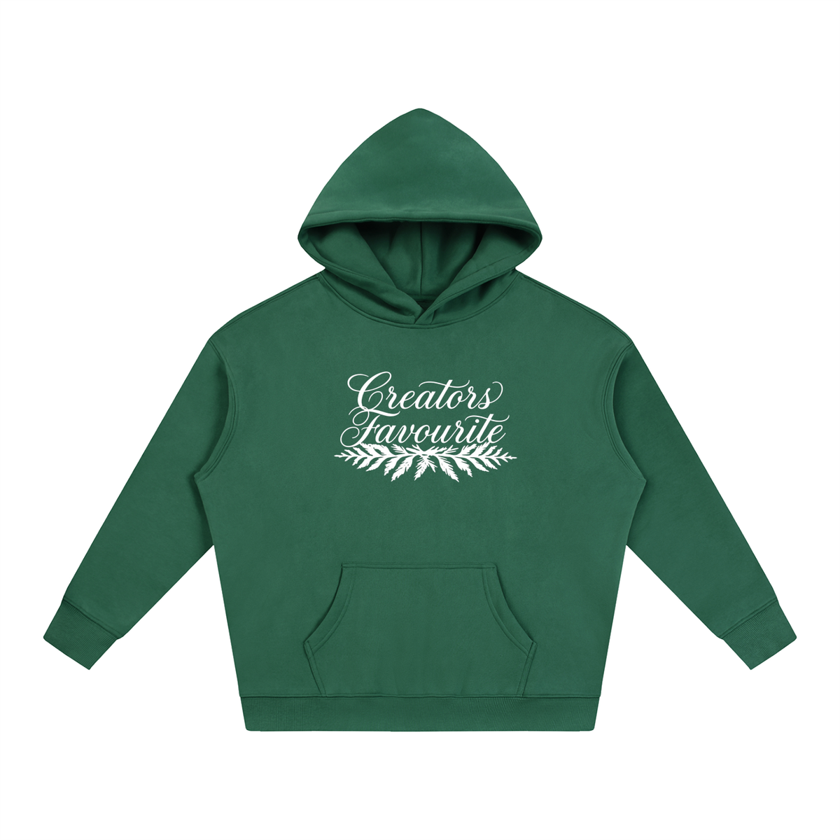 ‘creator’s favourite’ oversized fleeced hoodie