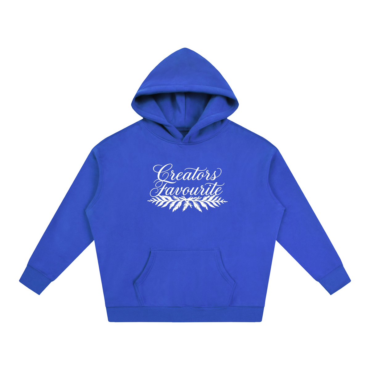 ‘creator’s favourite’ oversized fleeced hoodie
