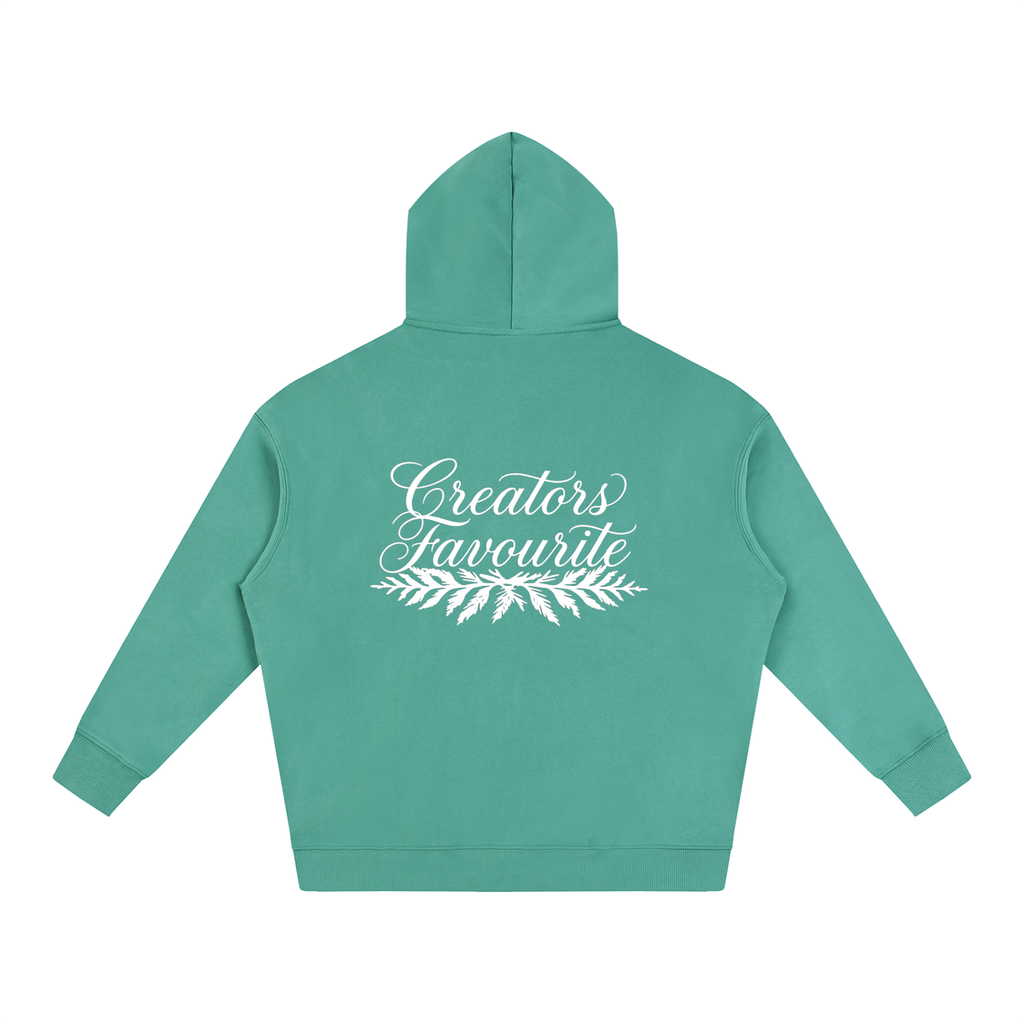 ‘creator’s favourite’ oversized fleeced hoodie