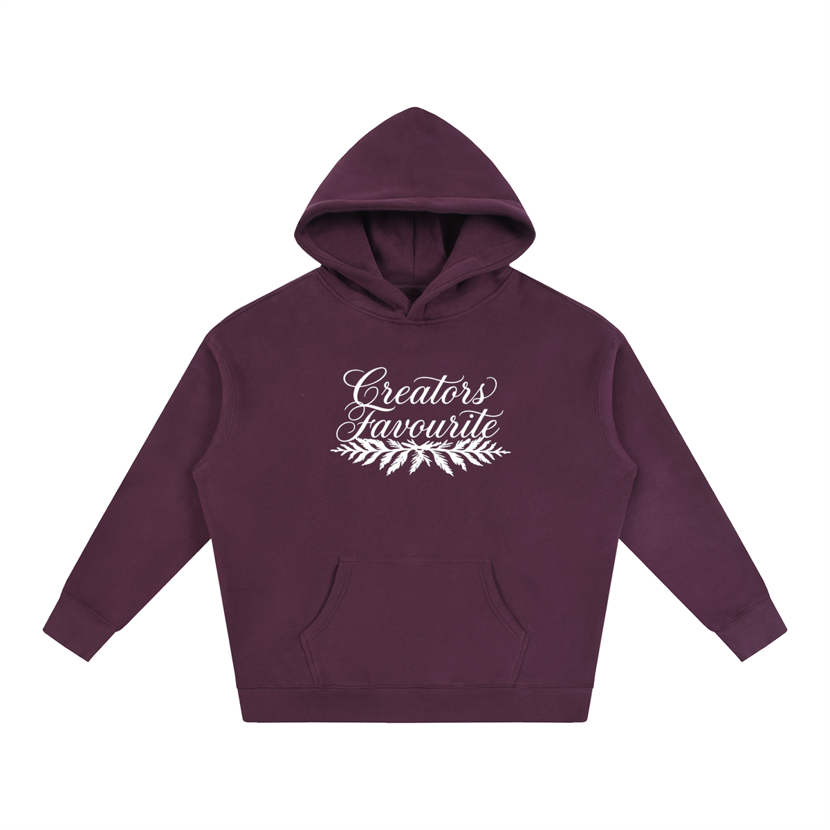 ‘creator’s favourite’ oversized fleeced hoodie