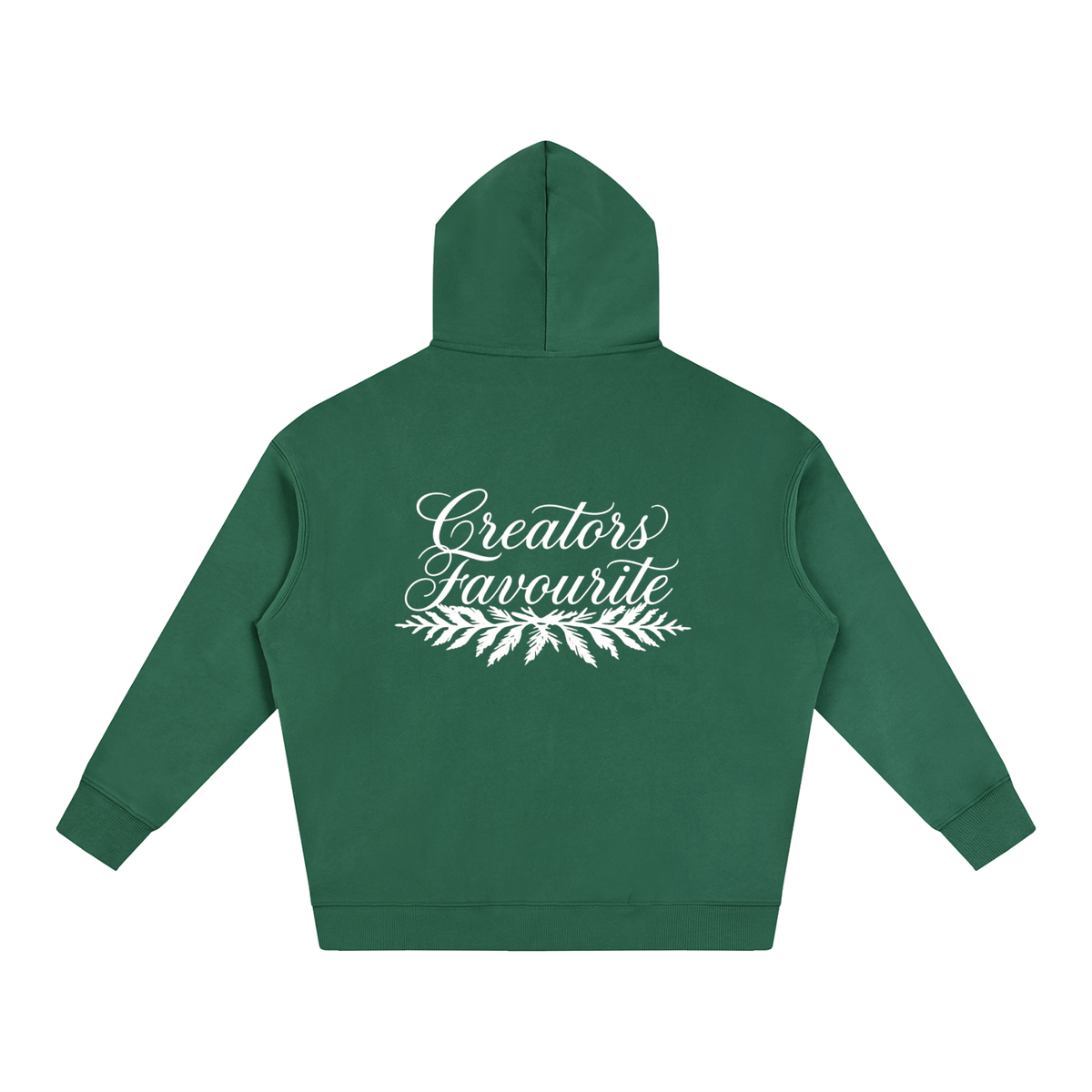 ‘creator’s favourite’ oversized fleeced hoodie