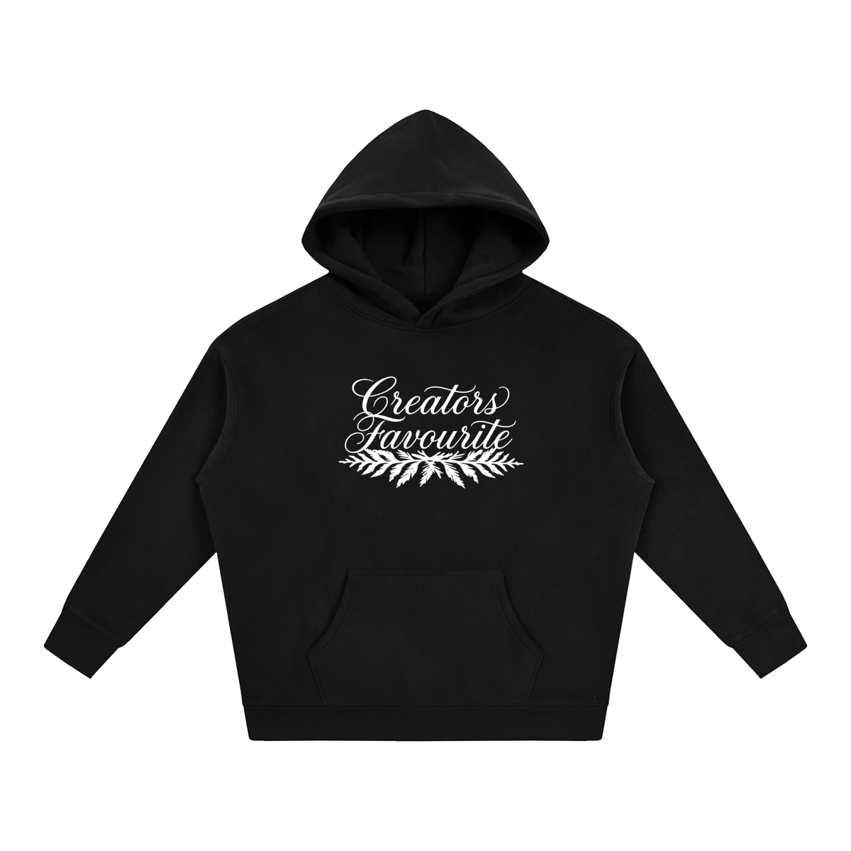 ‘creator’s favourite’ oversized fleeced hoodie