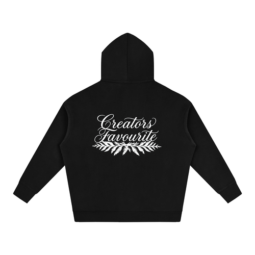‘creator’s favourite’ oversized fleeced hoodie