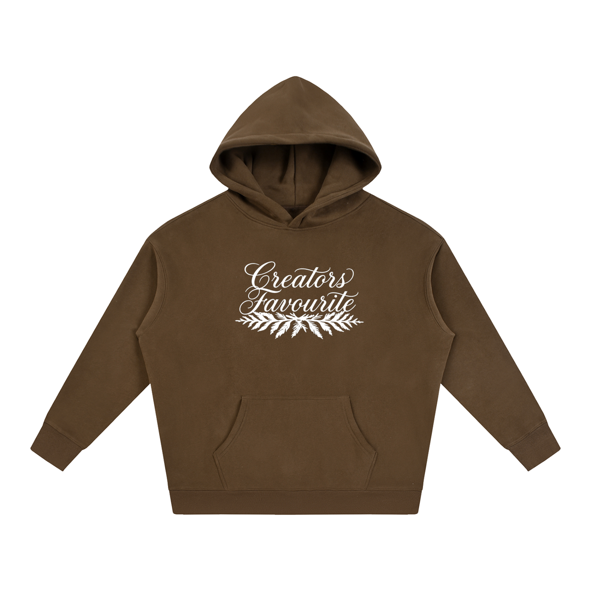 ‘creator’s favourite’ oversized fleeced hoodie