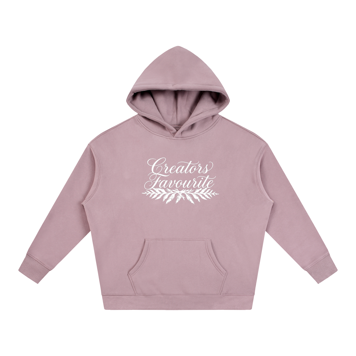 ‘creator’s favourite’ oversized fleeced hoodie