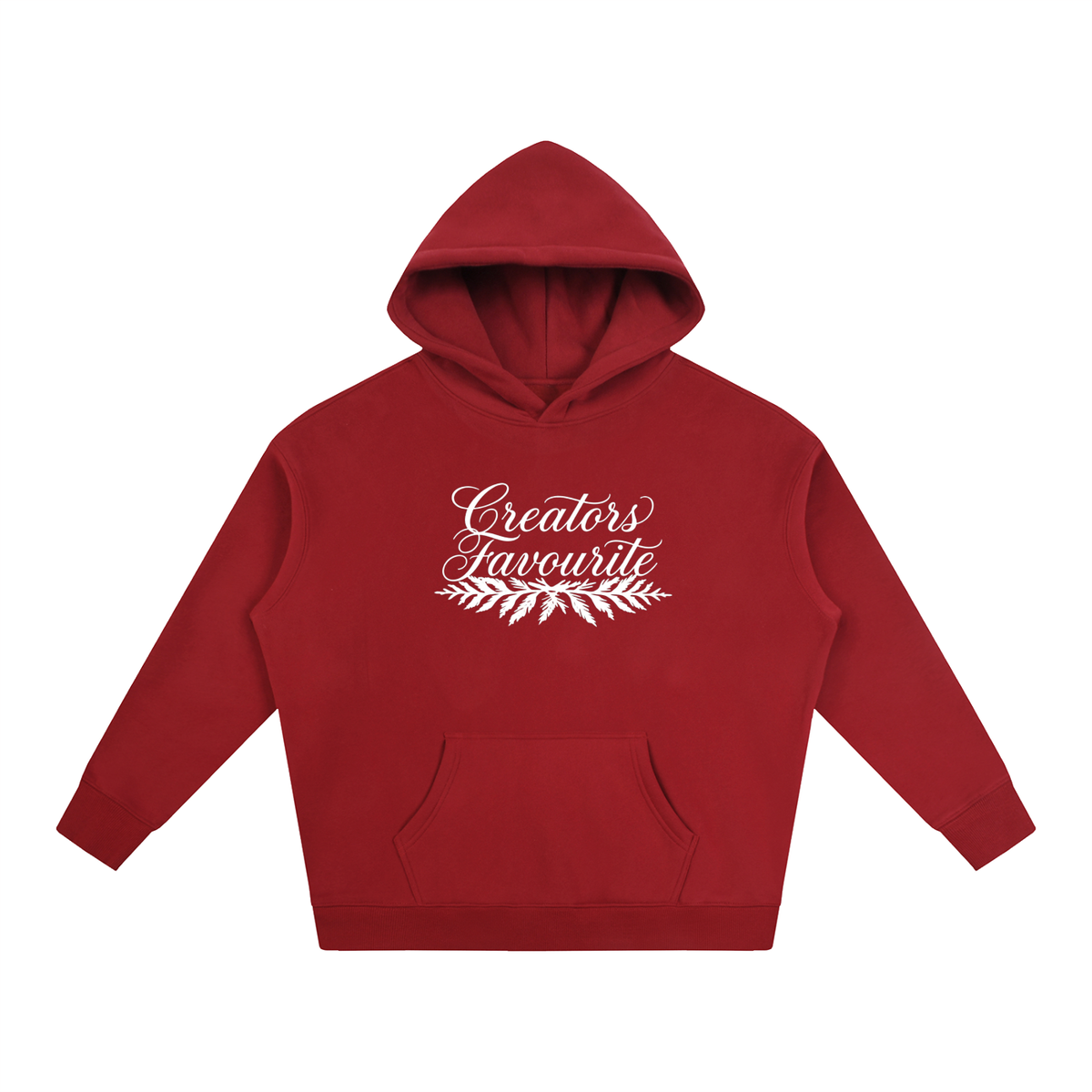 ‘creator’s favourite’ oversized fleeced hoodie