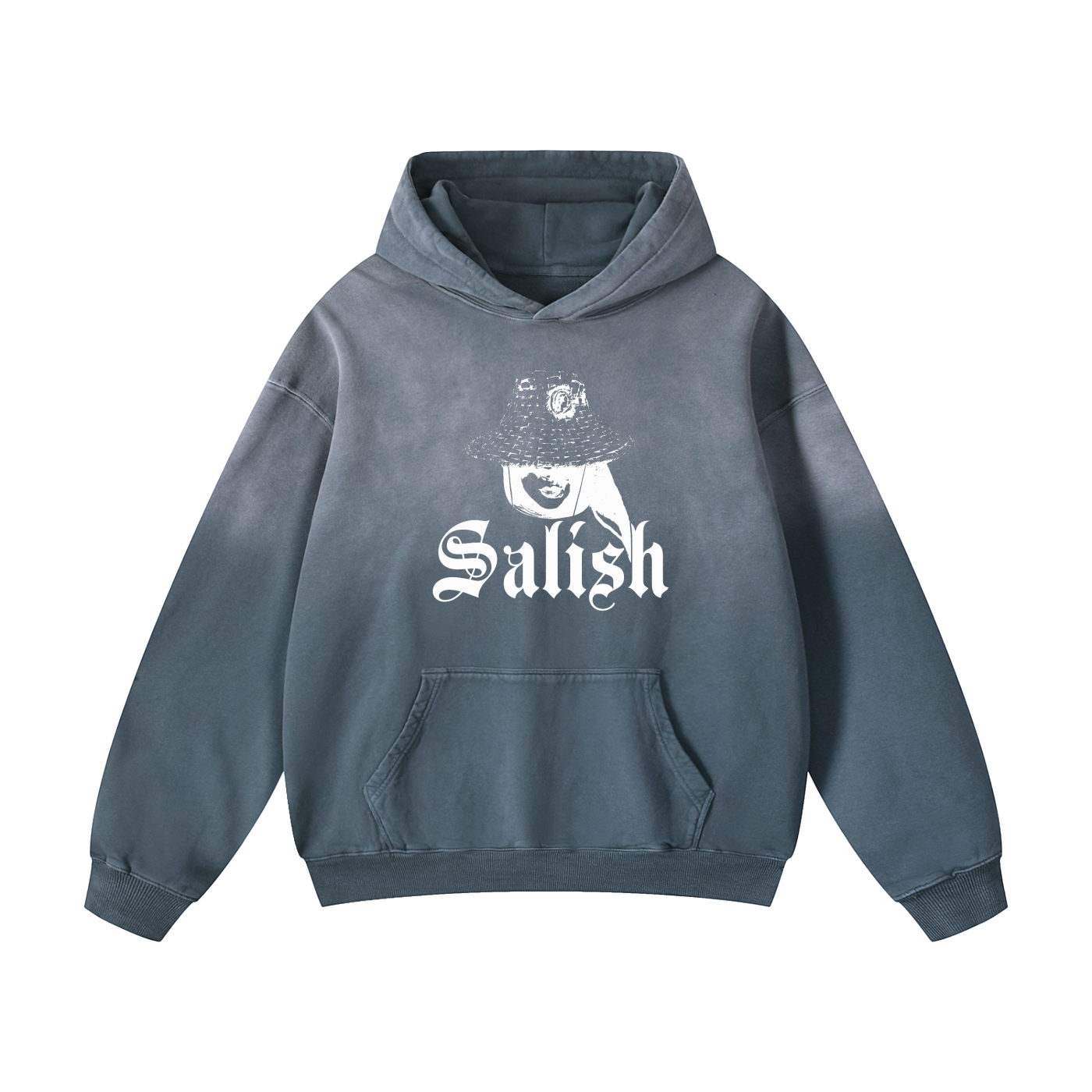 ‘salish’ pəq heavyweight sunfade oversized hoodie