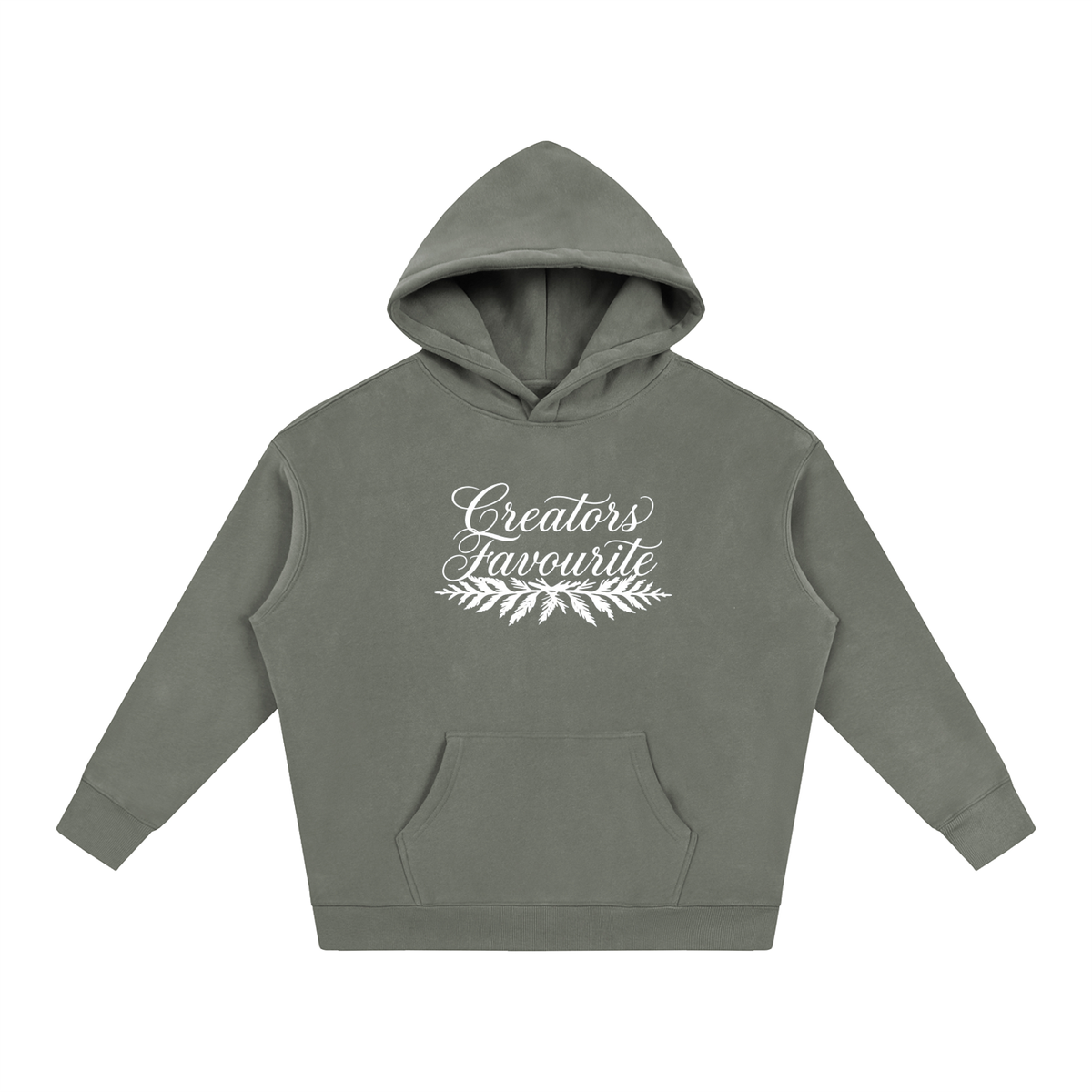 ‘creator’s favourite’ oversized fleeced hoodie