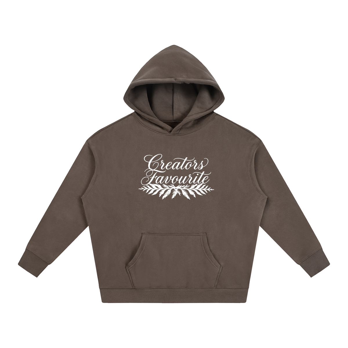 ‘creator’s favourite’ oversized fleeced hoodie