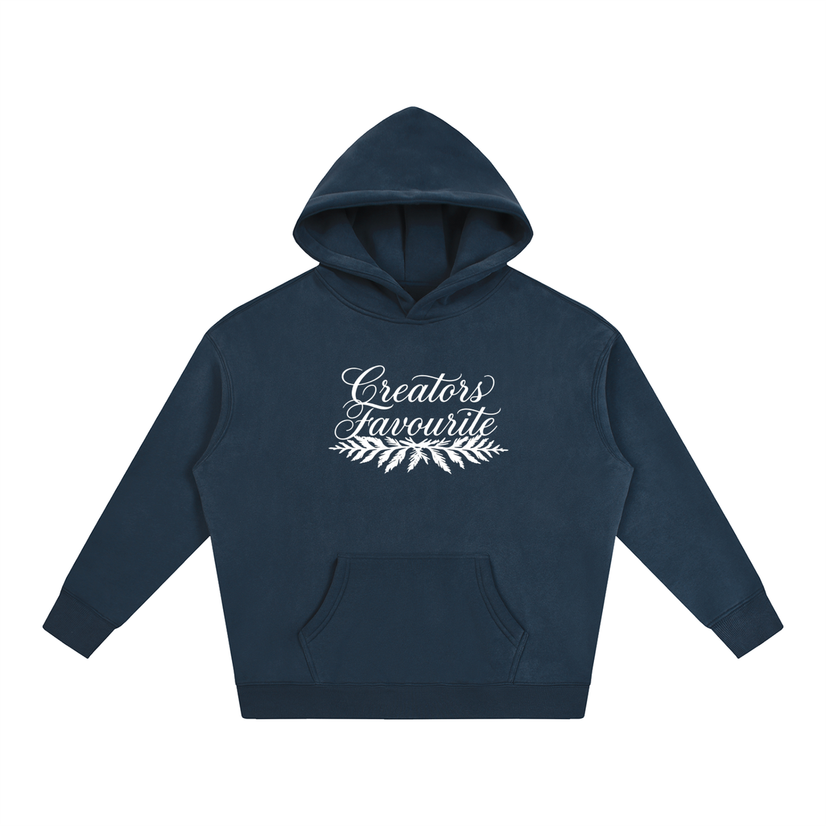 ‘creator’s favourite’ oversized fleeced hoodie