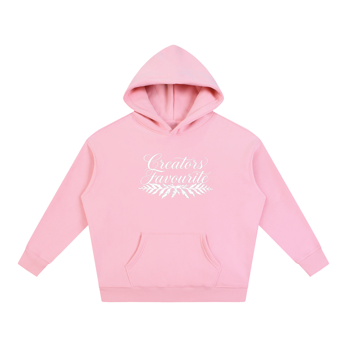 ‘creator’s favourite’ oversized fleeced hoodie