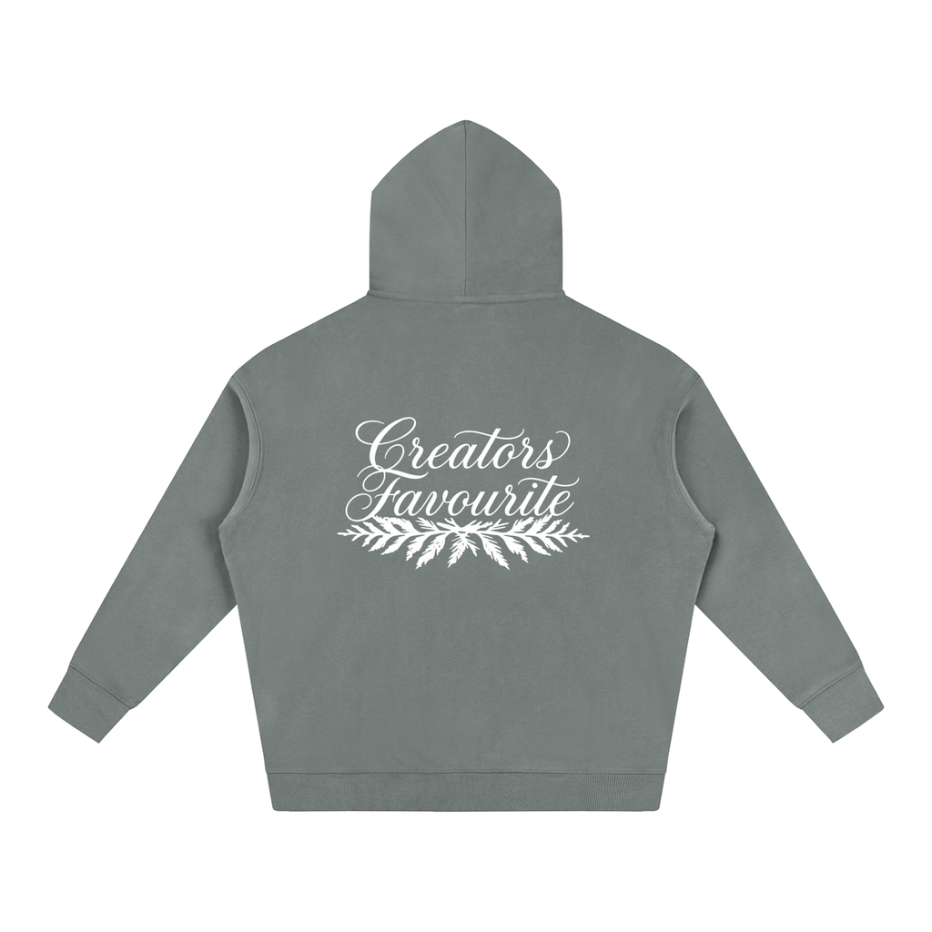 ‘creator’s favourite’ oversized fleeced hoodie