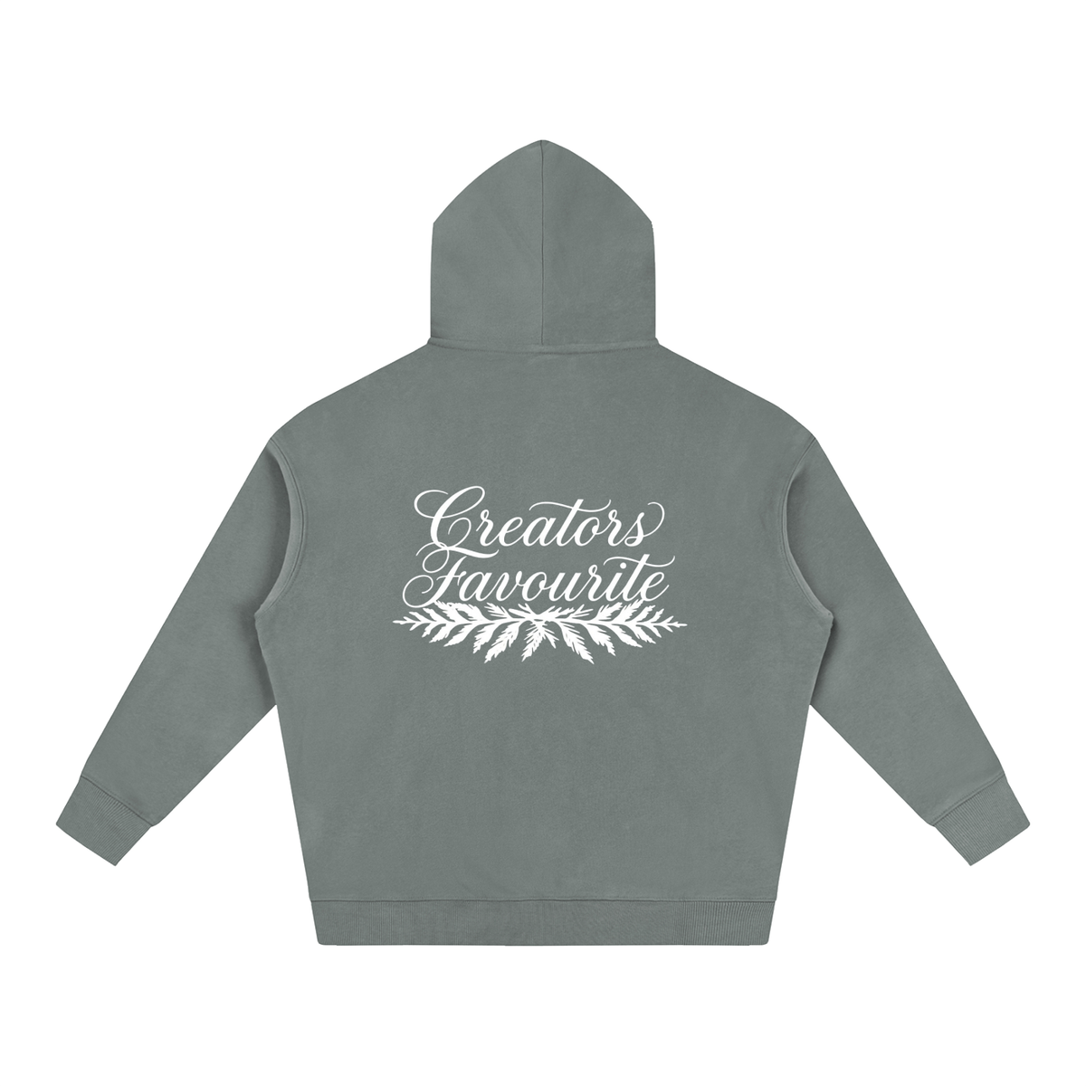‘creator’s favourite’ oversized fleeced hoodie