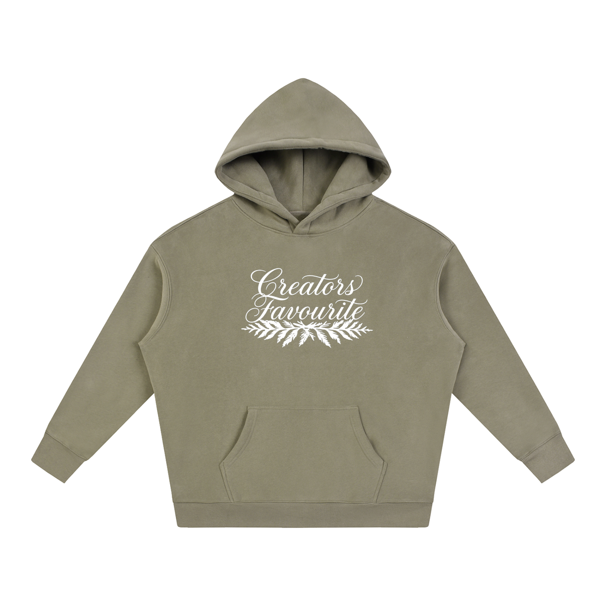 ‘creator’s favourite’ oversized fleeced hoodie